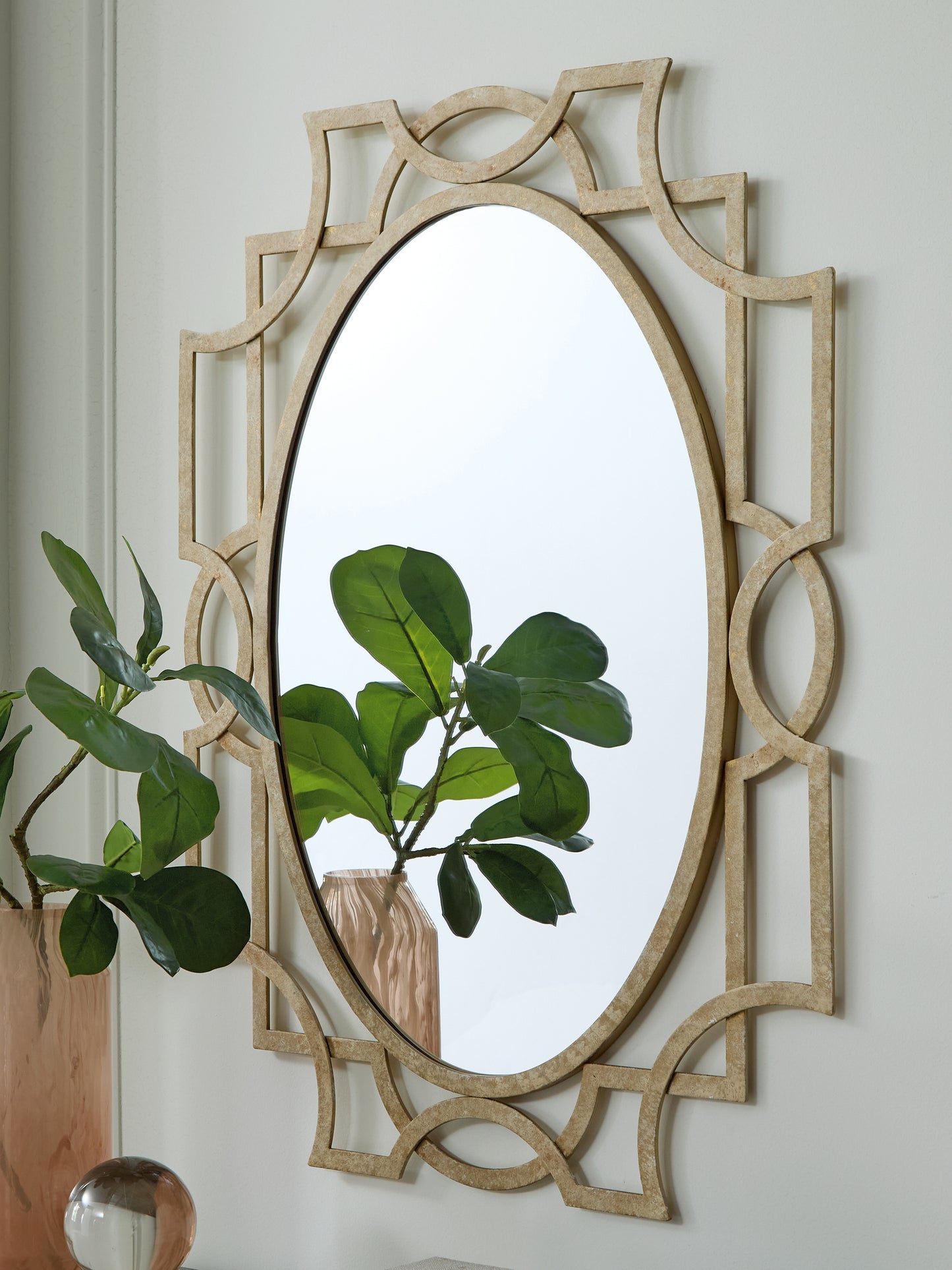 The Furniture Outlets - Ashley Furniture - Fulkmore Mirror - Accent Mirror / Antique Gold Finish - A8010350