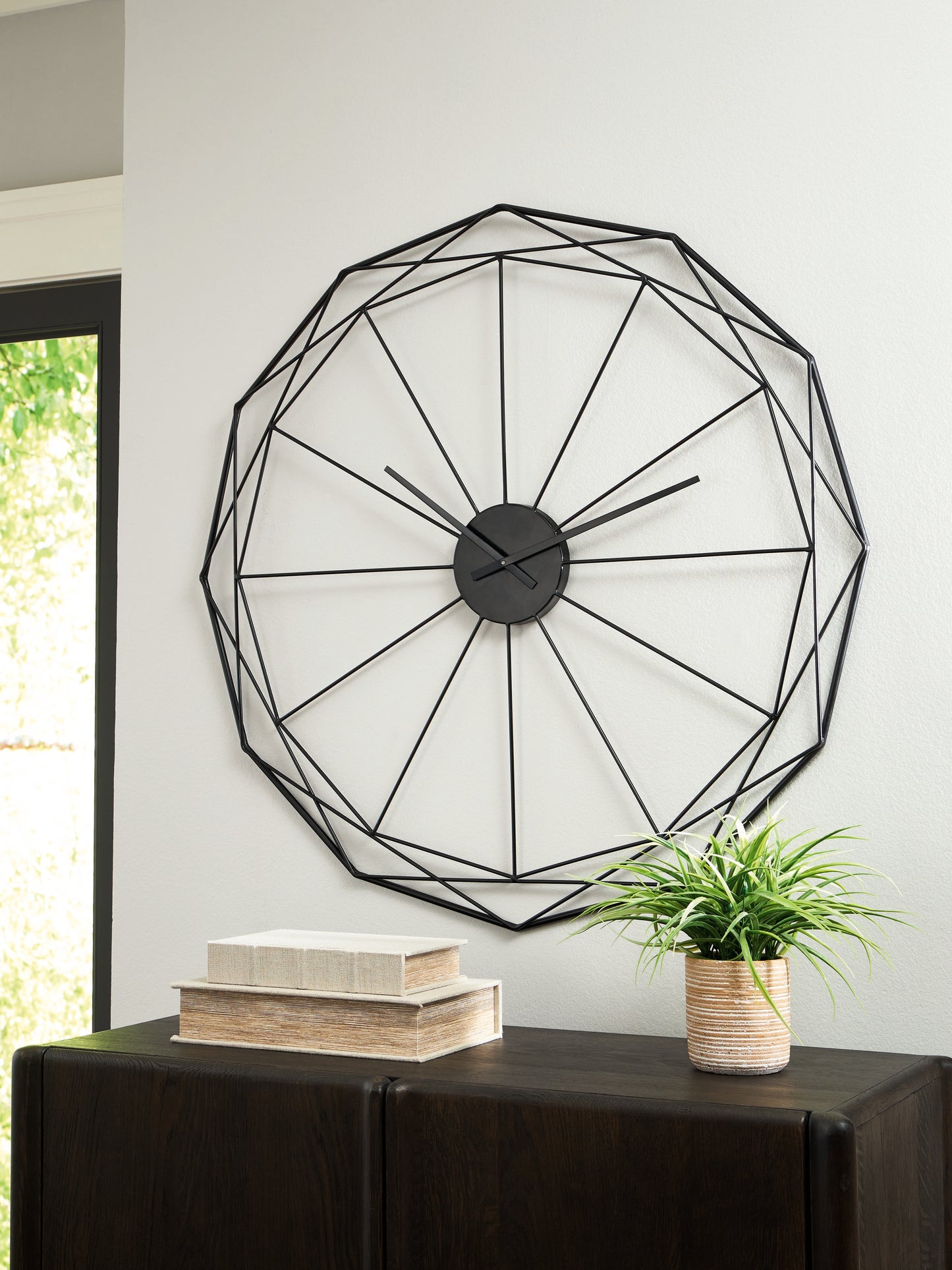 The Furniture Outlets - Ashley Furniture - Arkthorne Wall Decor - Wall Clock / Black - A8010429