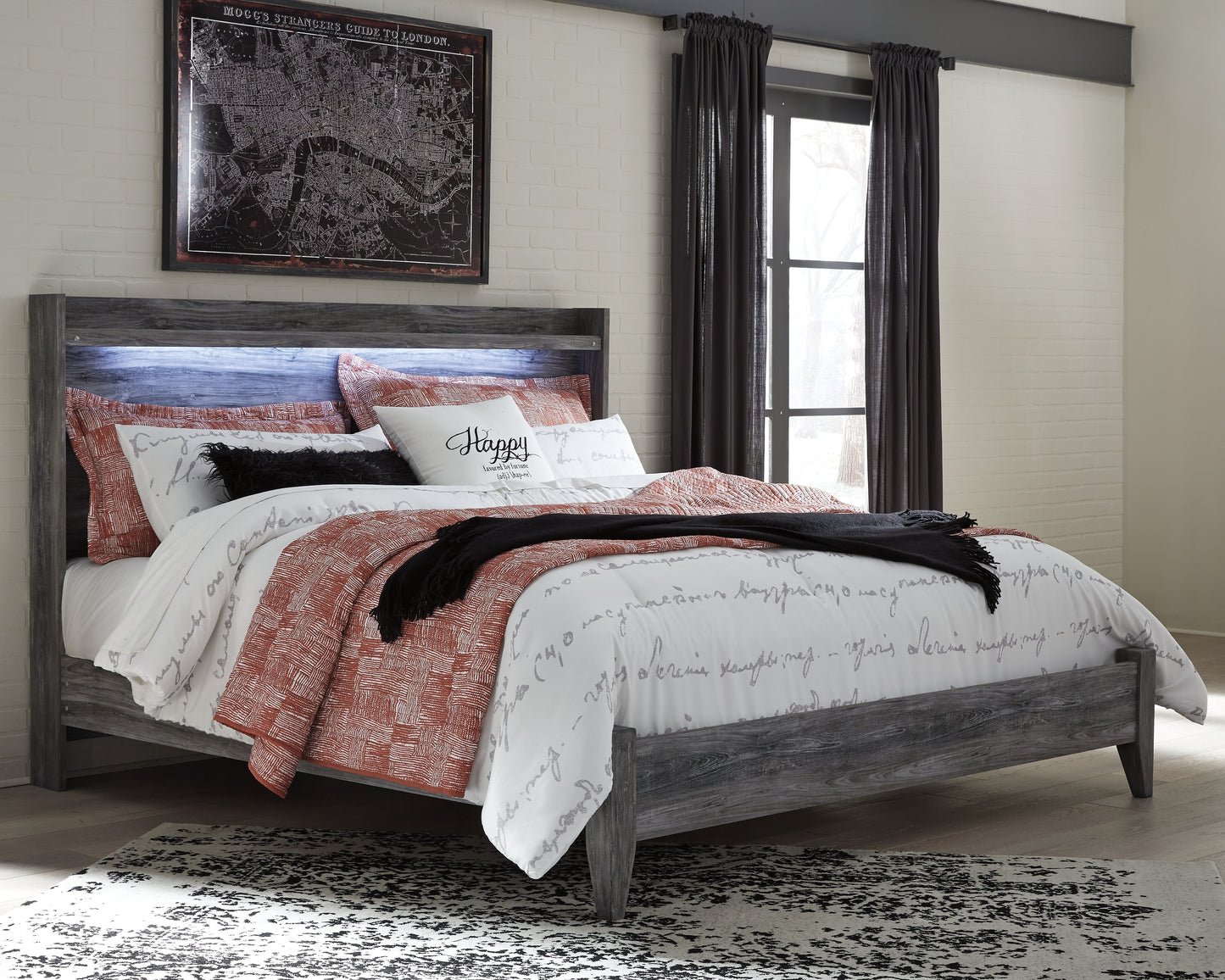 The Furniture Outlets - Ashley Furniture - Baystorm Bedroom - King Panel Bed / Gray - B221B11