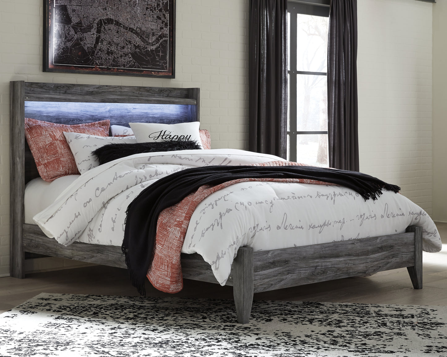 The Furniture Outlets - Ashley Furniture - Baystorm Bedroom - Queen Panel Bed / Gray - B221B2
