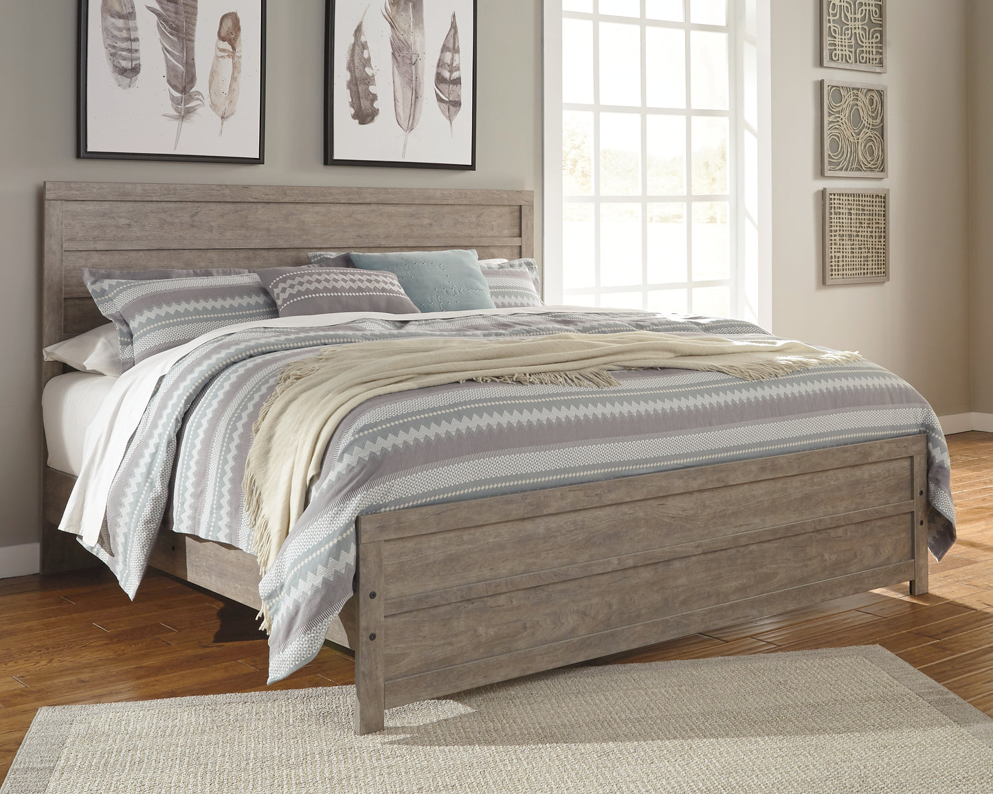 The Furniture Outlets - Ashley Furniture - Culverbach Bedroom - King Panel Bed / Gray - B070B10