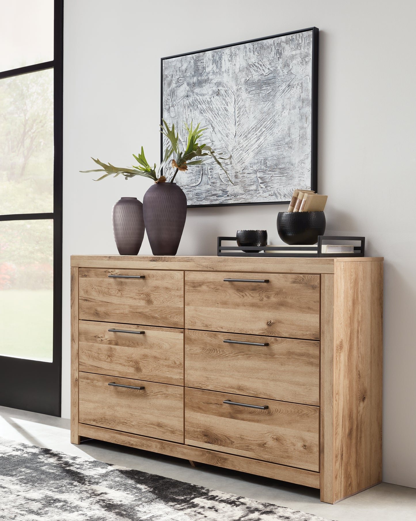 The Furniture Outlets - Ashley Furniture - Hyanna Bedroom - Six Drawer Dresser / Tan Brown - B1050-31