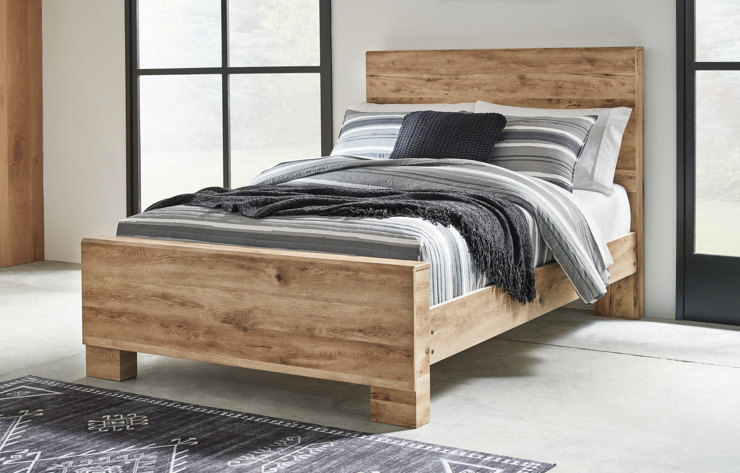The Furniture Outlets - Ashley Furniture - Hyanna Bedroom - Full Panel Bed / Tan Brown - B1050B21