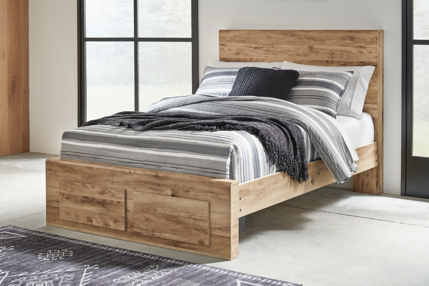 The Furniture Outlets - Ashley Furniture - Hyanna Bedroom - Full Panel Storage Bed / Tan Brown - B1050B38