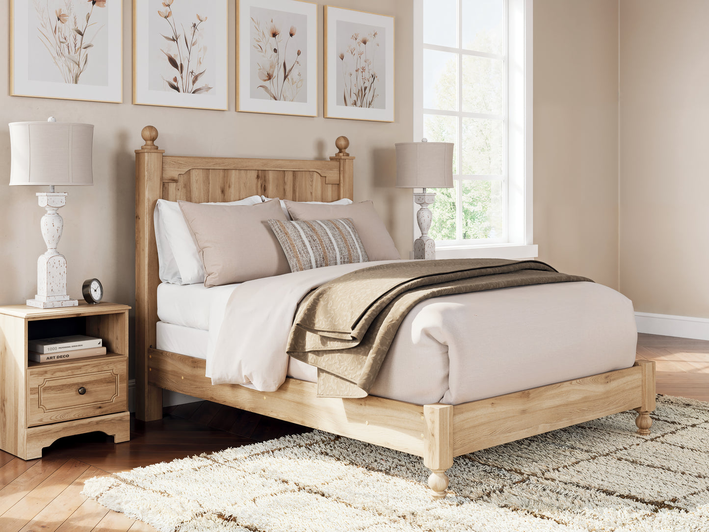 The Furniture Outlets - Ashley Furniture - Aleaport Bedroom - Full Panel Bed / Warm Brown - PCB1075B4