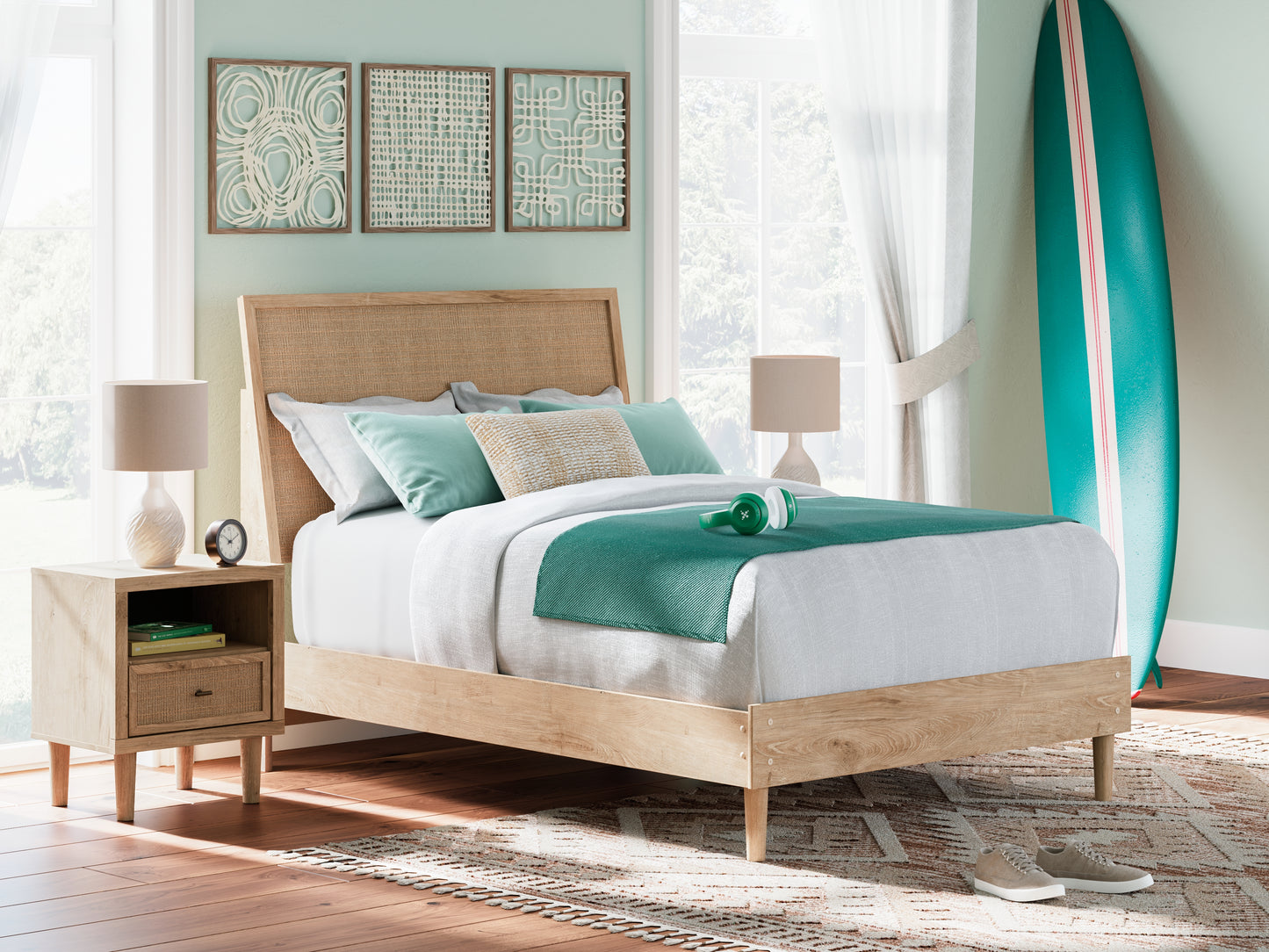 The Furniture Outlets - Ashley Furniture - Cielden Bedroom - Full Panel Bed / Two-tone - B1199B6
