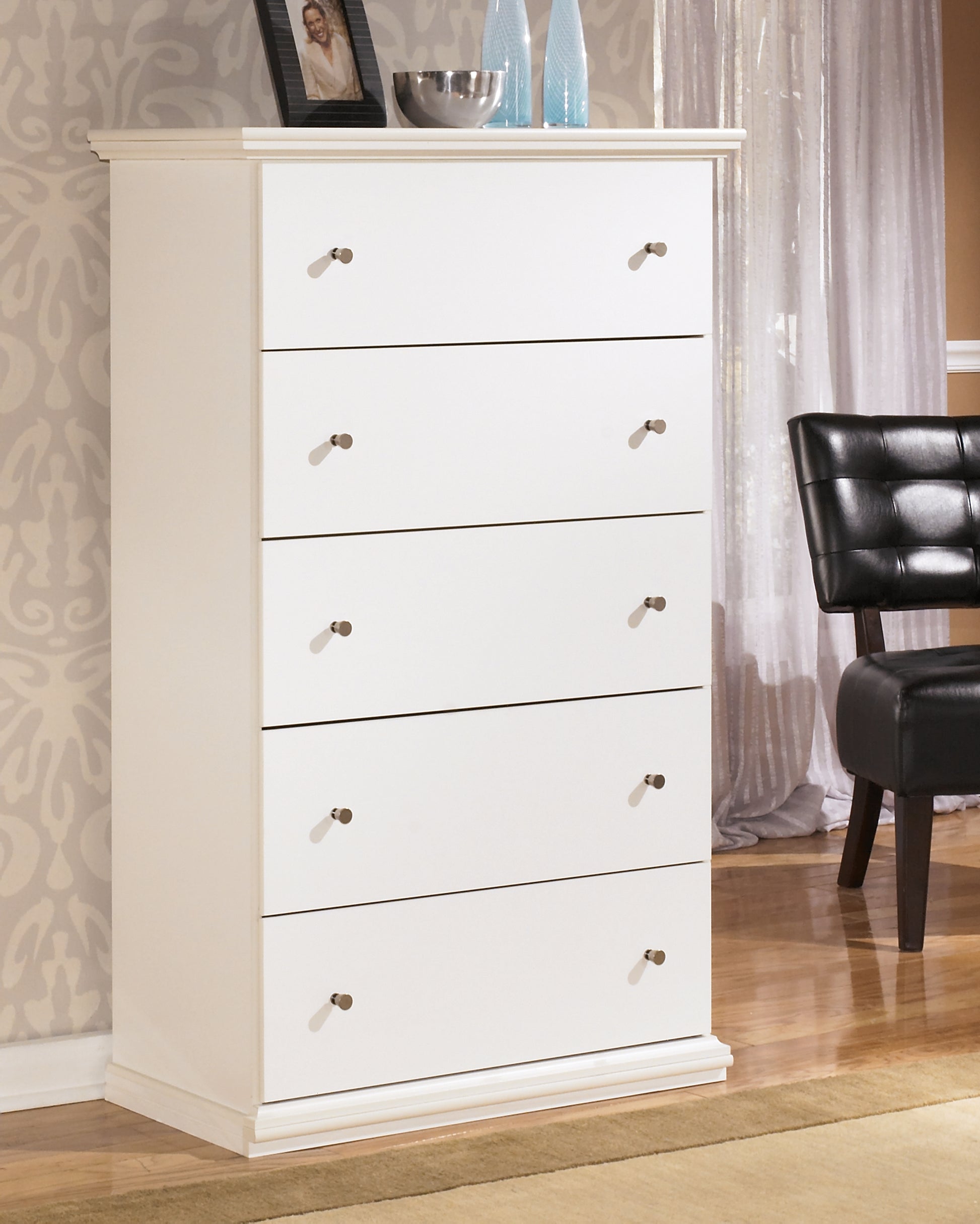 The Furniture Outlets - Ashley Furniture - Bostwick Shoals Bedroom - Twin Panel Bed / White - B139B41
