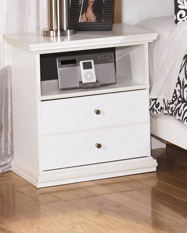 The Furniture Outlets - Ashley Furniture - Bostwick Shoals Bedroom - One Drawer Night Stand / White - B139-91
