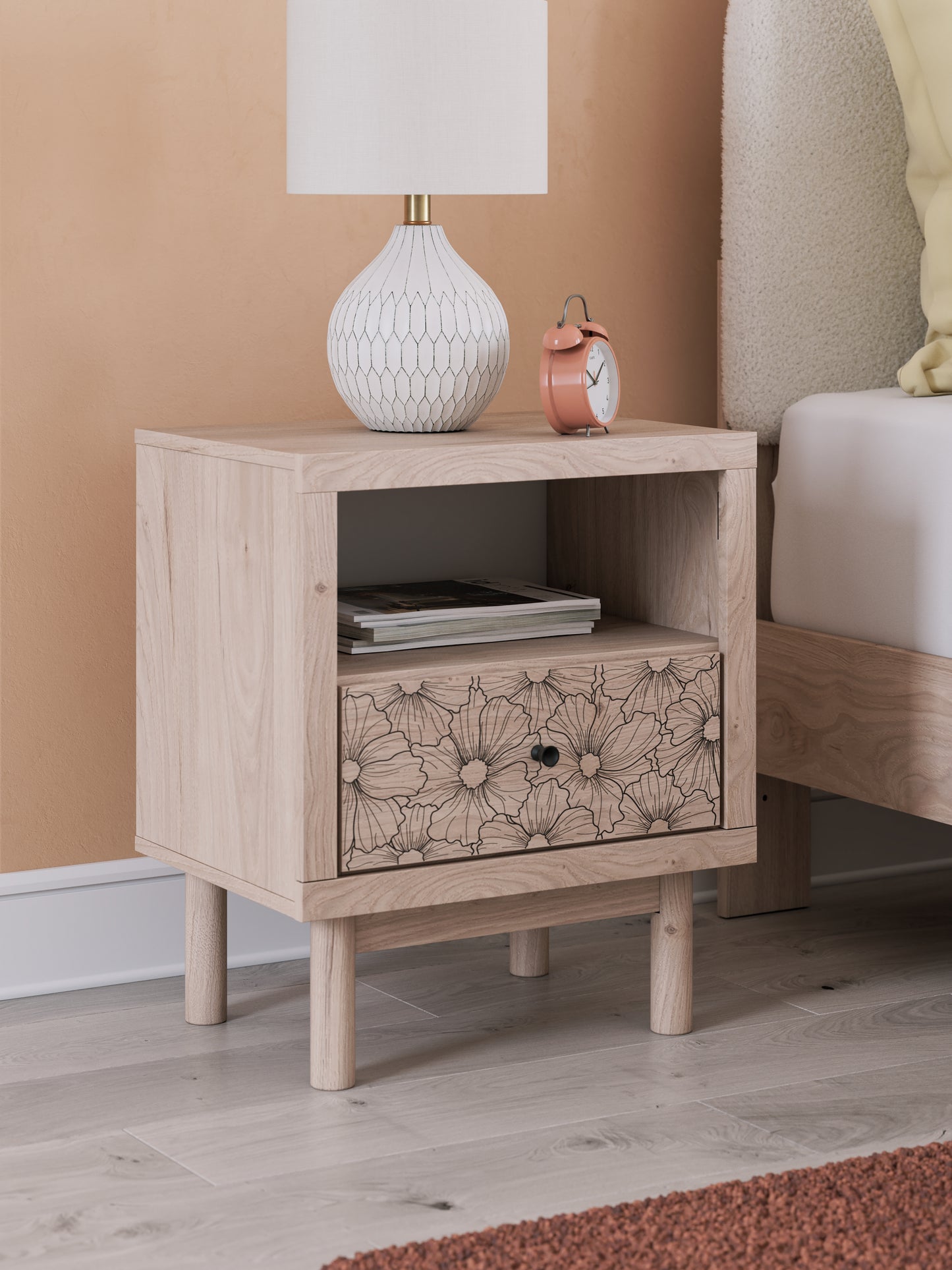 The Furniture Outlets - Ashley Furniture - Arloster Bedroom - One Drawer Night Stand / Tan - PCB1566-91