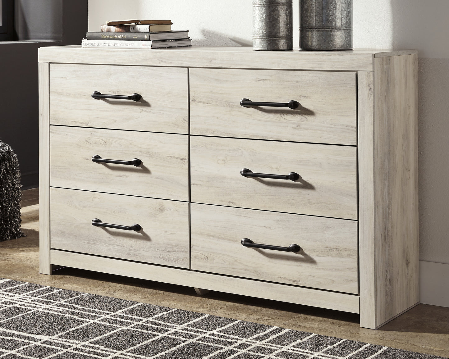 The Furniture Outlets - Ashley Furniture - Cambeck Bedroom - Six Drawer Dresser / Whitewash - B192-31