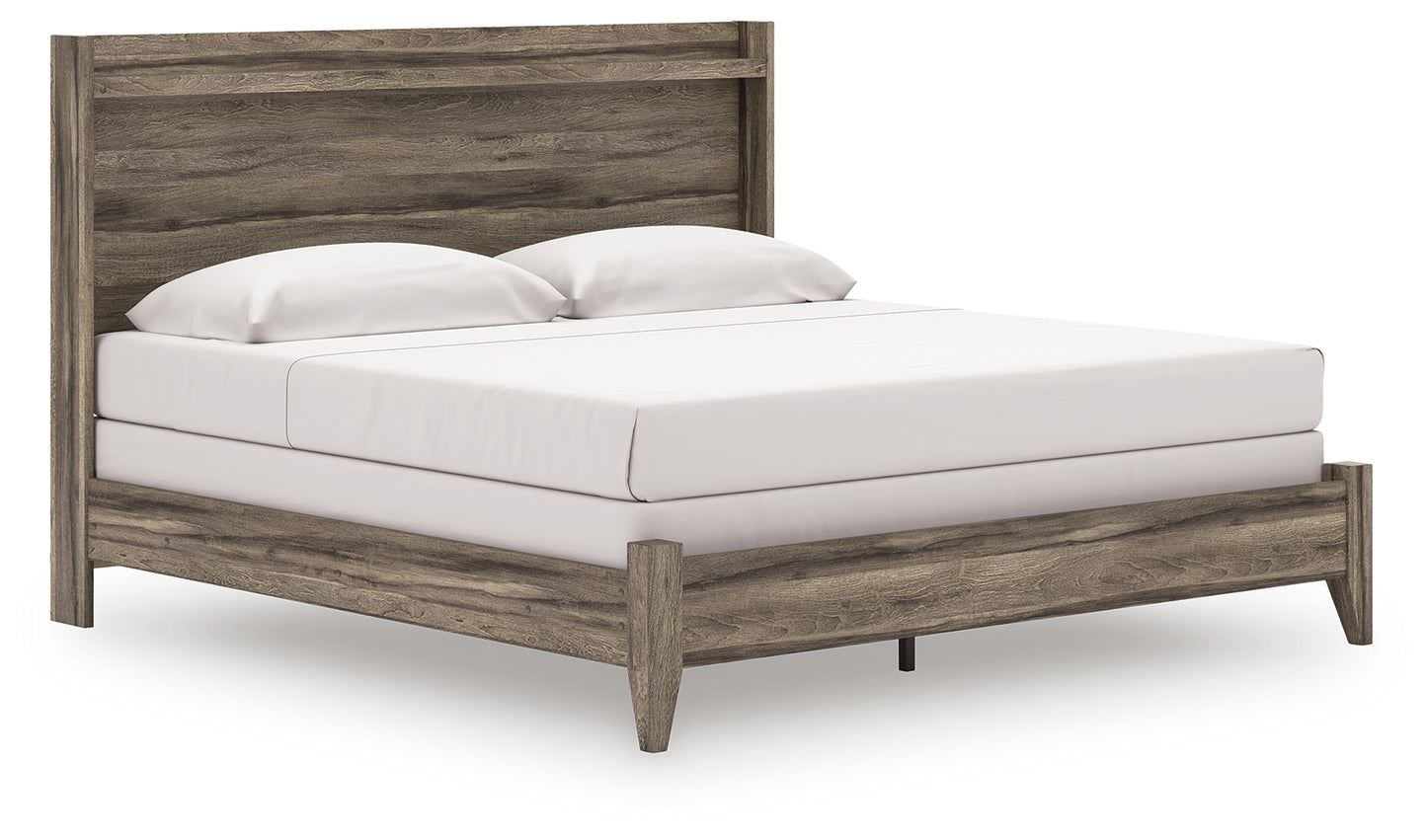 The Furniture Outlets - Ashley Furniture - Elbrim Bedroom - King Panel Bed / Brown - PCB2005B6