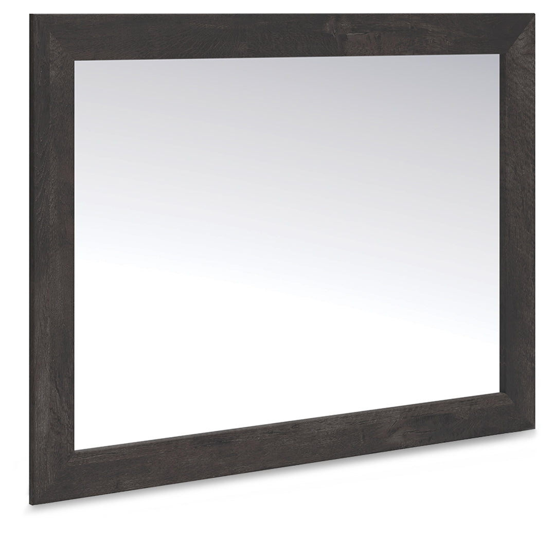 The Furniture Outlets - Ashley Furniture - Hollivern Bedroom - Bedroom Mirror / Dark Gray - PCB2108-36