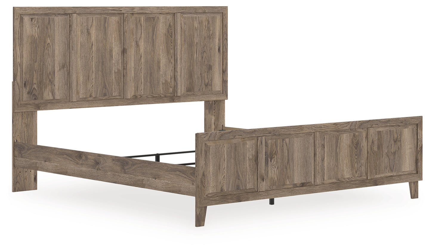 The Furniture Outlets - Ashley Furniture - Rusticott Bedroom - King Panel Bed / Brown - PCB2260B6