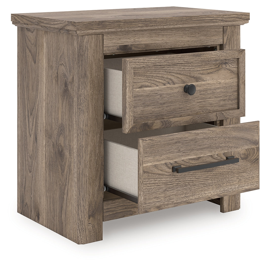 The Furniture Outlets - Ashley Furniture - Rusticott Bedroom - Two Drawer Night Stand / Brown - PCB2260-92