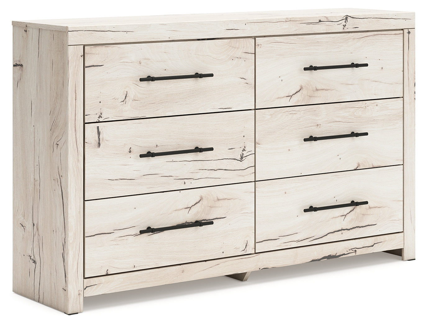 The Furniture Outlets - Ashley Furniture - Lawroy Bedroom - Six Drawer Dresser / Light Natural - B2310-31