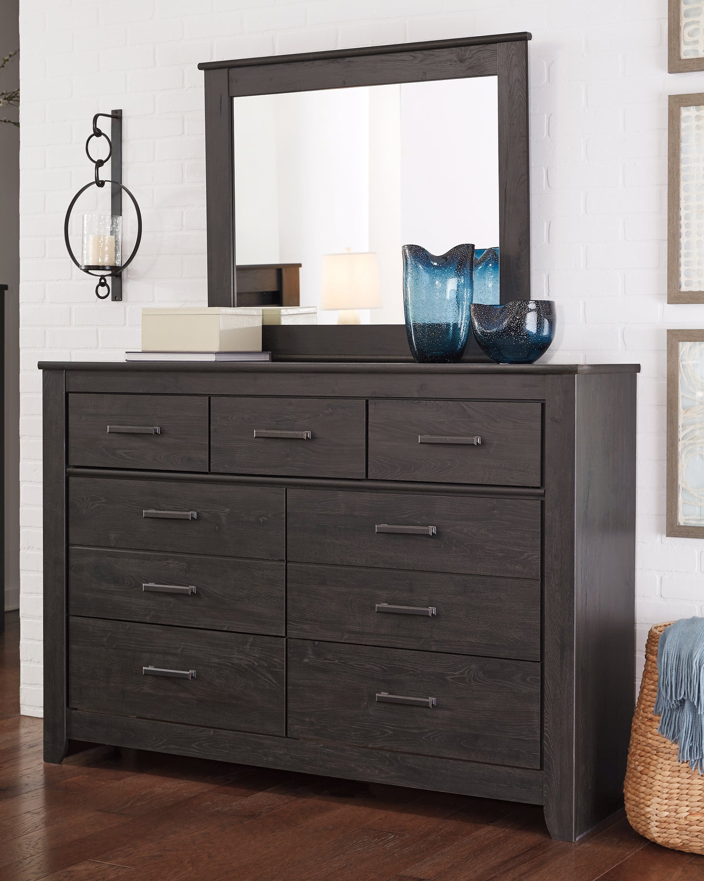 The Furniture Outlets - Ashley Furniture - Brinxton Bedroom - Full Panel Bed / Charcoal - B249B5