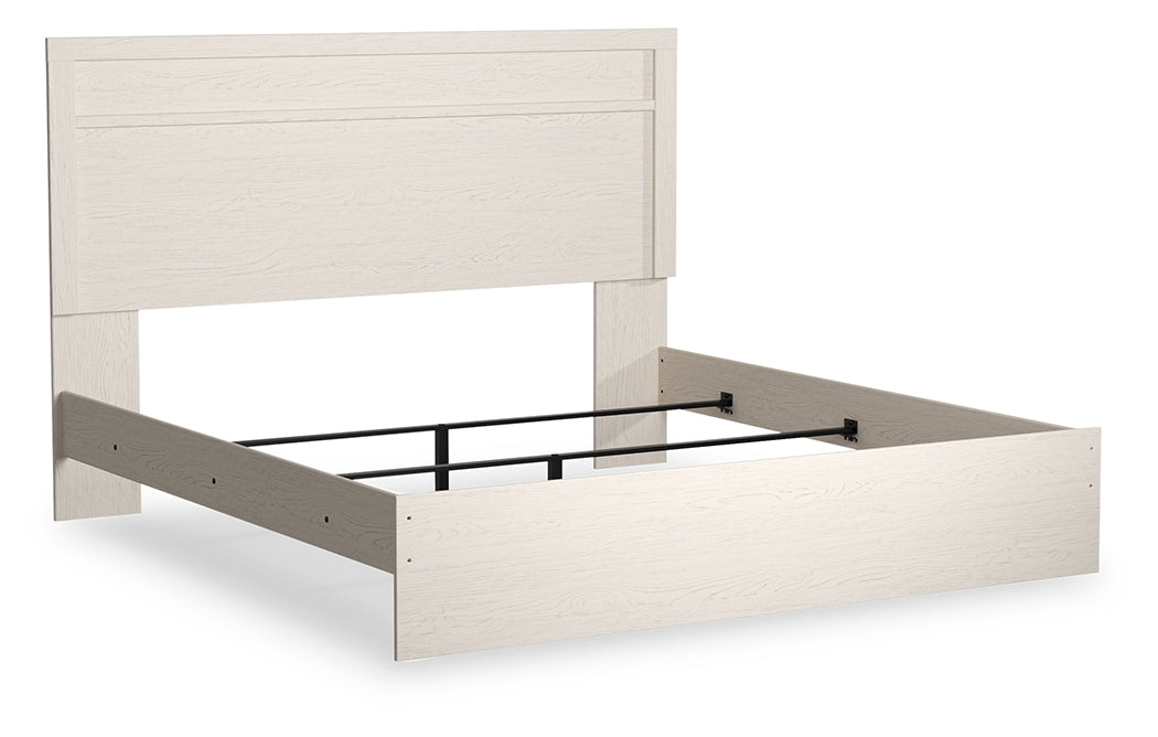 The Furniture Outlets - Ashley Furniture - Stelsie Bedroom - King Panel Bed / White - B2588B3