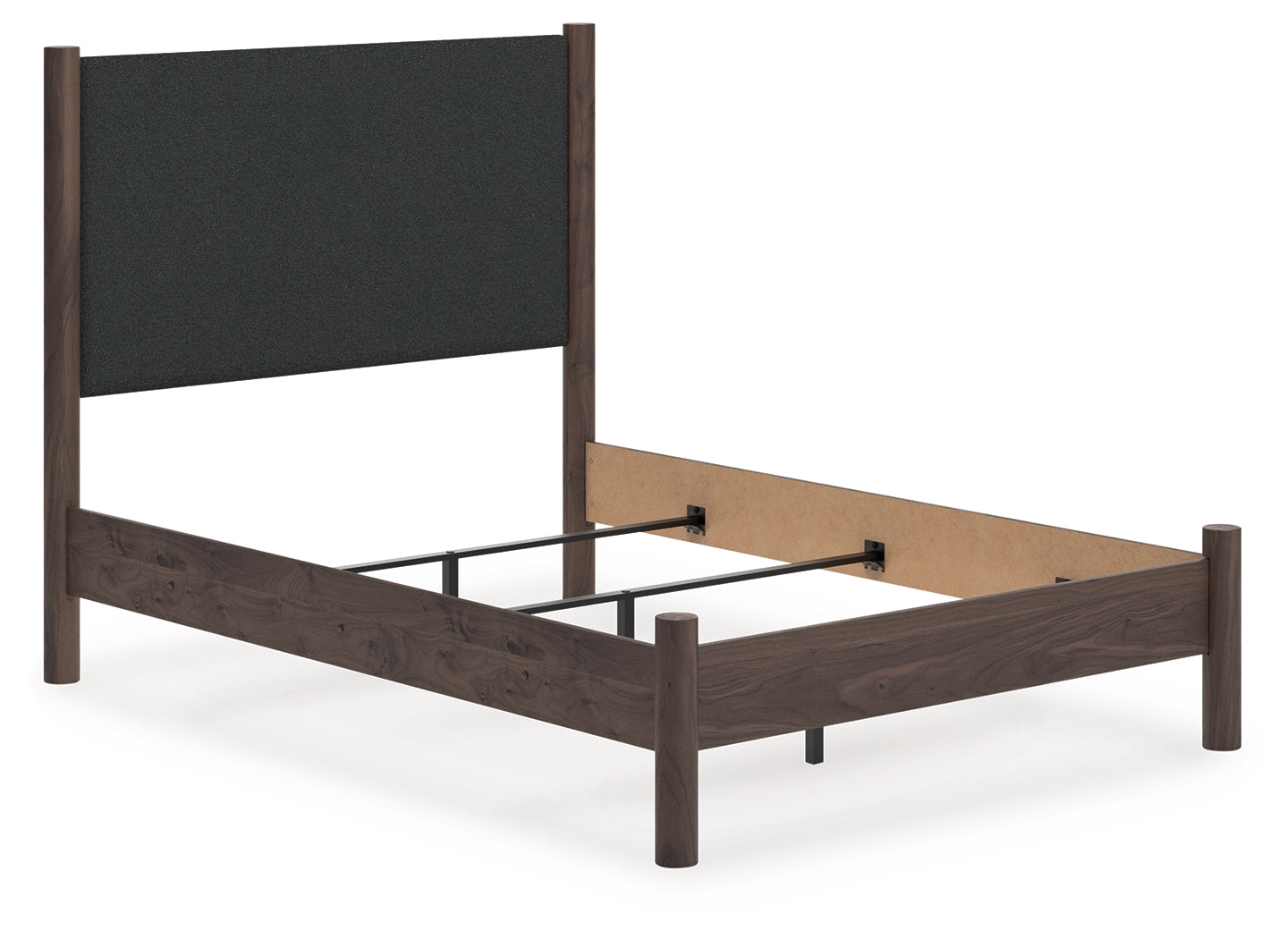 The Furniture Outlets - Ashley Furniture - Pamytta Bedroom - Full Upholstered Panel Bed / Brown - PCB2614B22