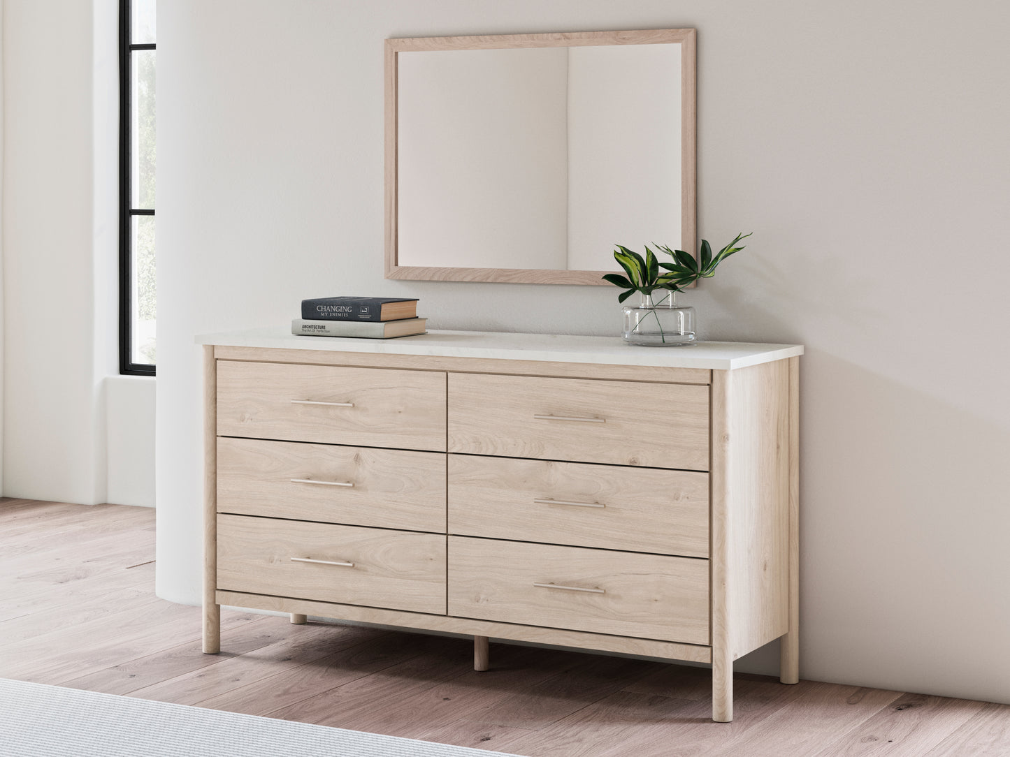 The Furniture Outlets - Ashley Furniture - Cadmori Bedroom - Dresser and Mirror / Two-tone - B2615B1
