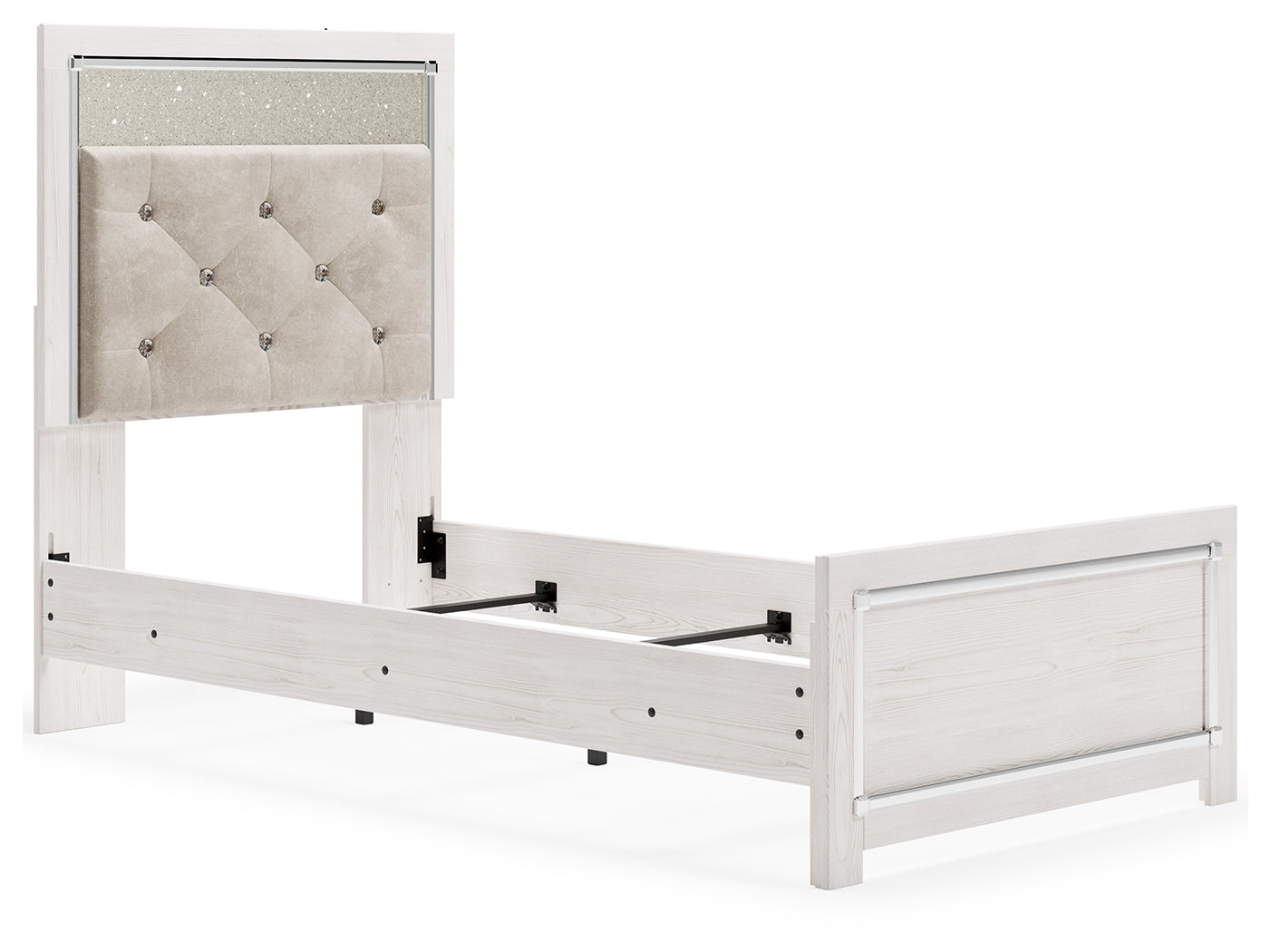 The Furniture Outlets - Ashley Furniture - Altyra Bedroom - Twin Panel Bed / White - B2640B6