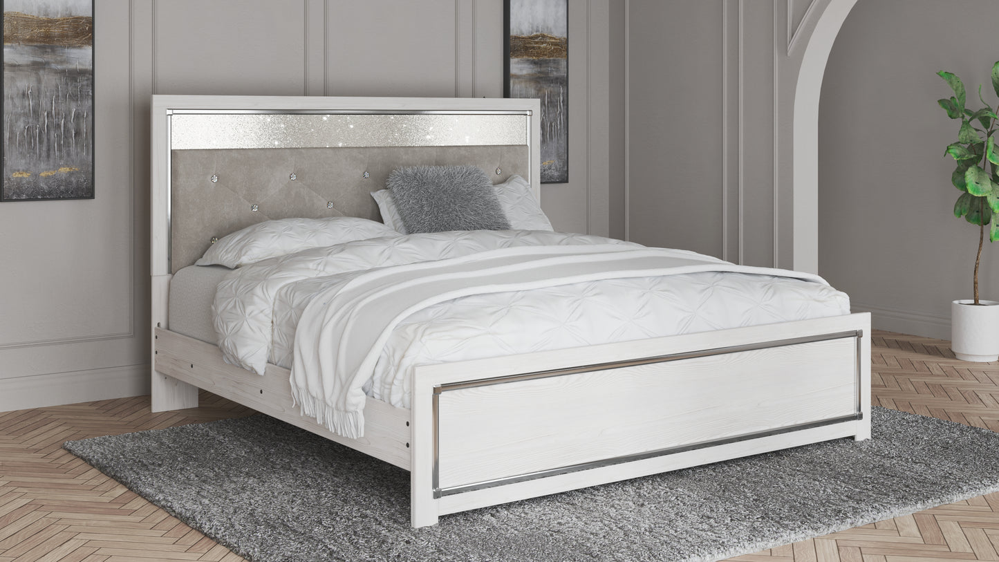 The Furniture Outlets - Ashley Furniture - Altyra Bedroom - King Panel Bed / White - B2640B3