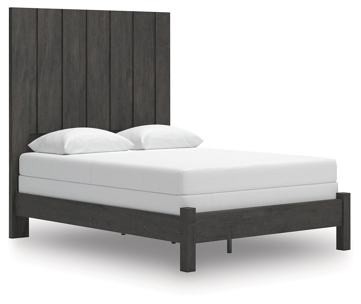 The Furniture Outlets - Ashley Furniture - Fraluna Bedroom - Queen Panel Bed / Charcoal - PCB3370B2