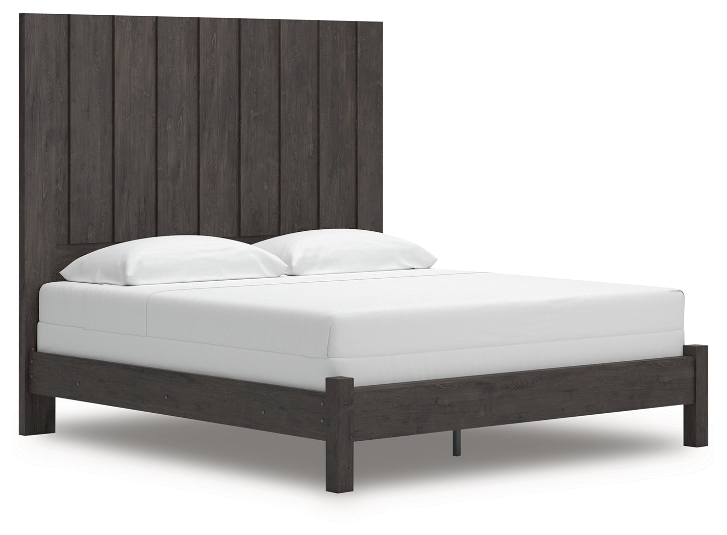 The Furniture Outlets - Ashley Furniture - Fraluna Bedroom - King Panel Bed / Charcoal - PCB3370B8