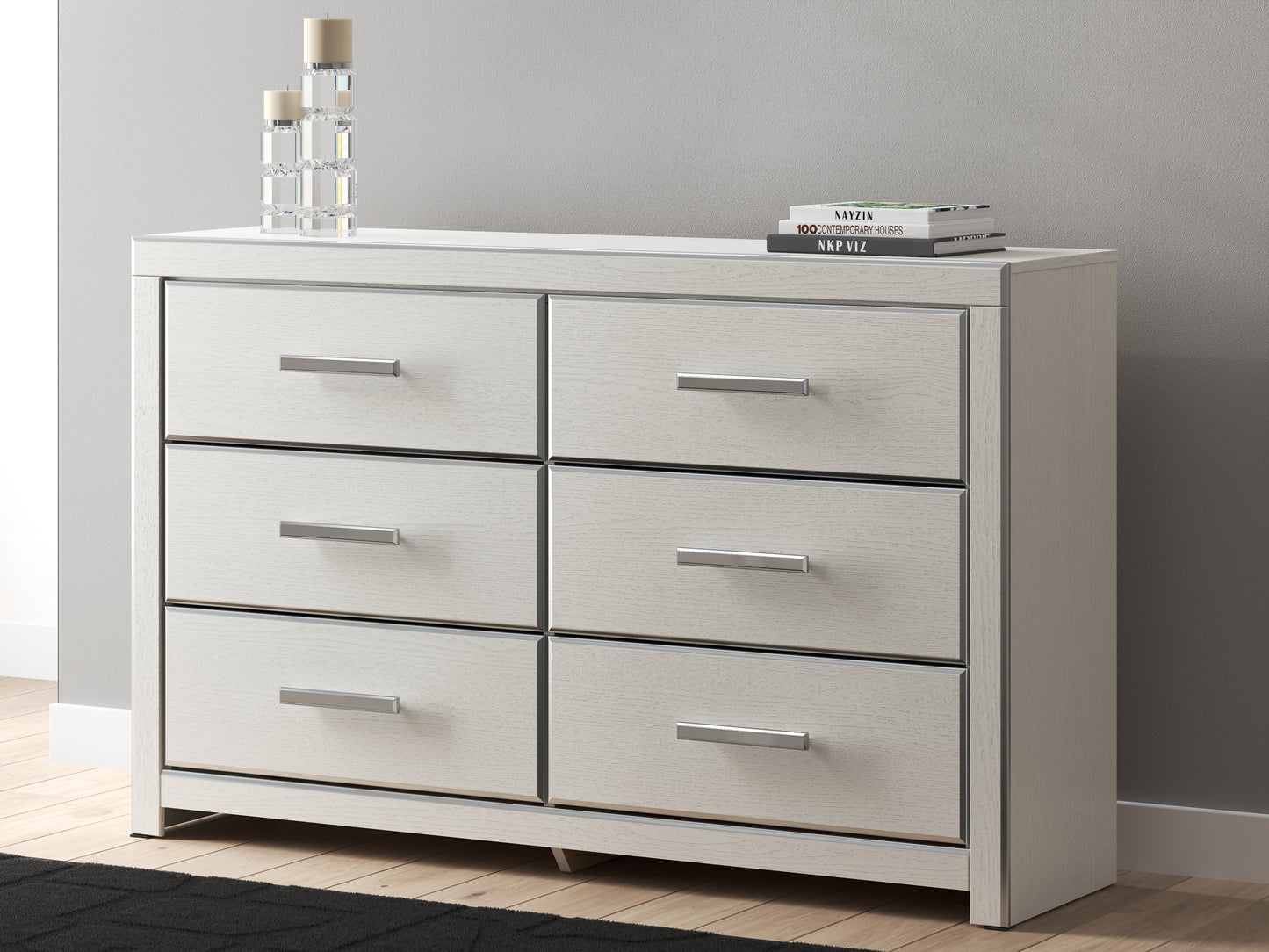 The Furniture Outlets - Ashley Furniture - Zuraleus Bedroom - Six Drawer Dresser / White - PCB3381-31