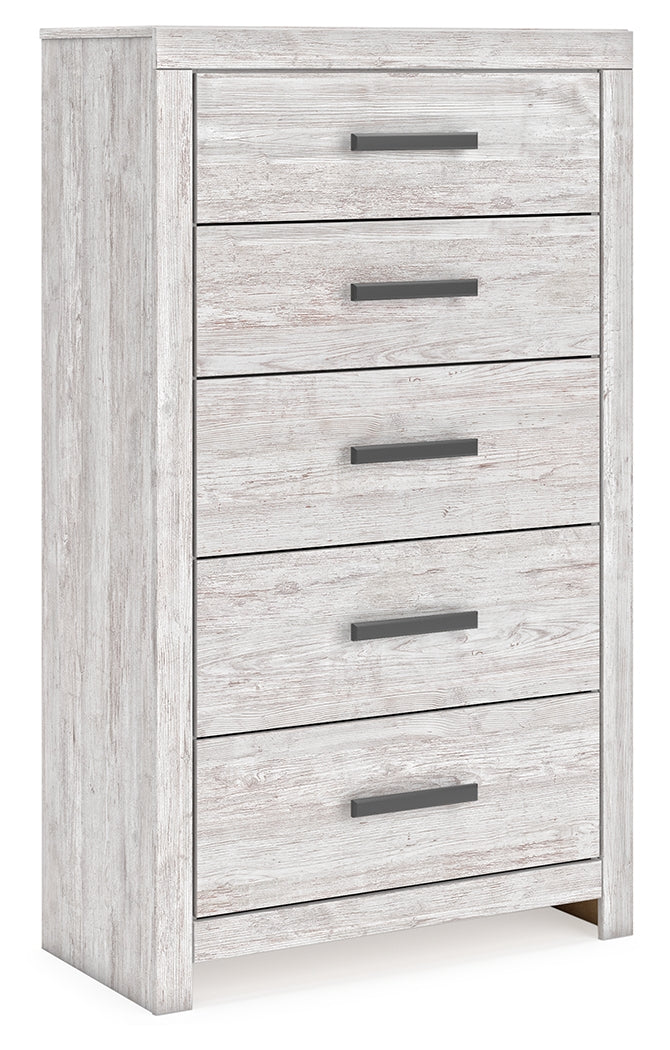 The Furniture Outlets - Ashley Furniture - Cayboni Bedroom - King Panel Bed / Whitewash - B3788B7