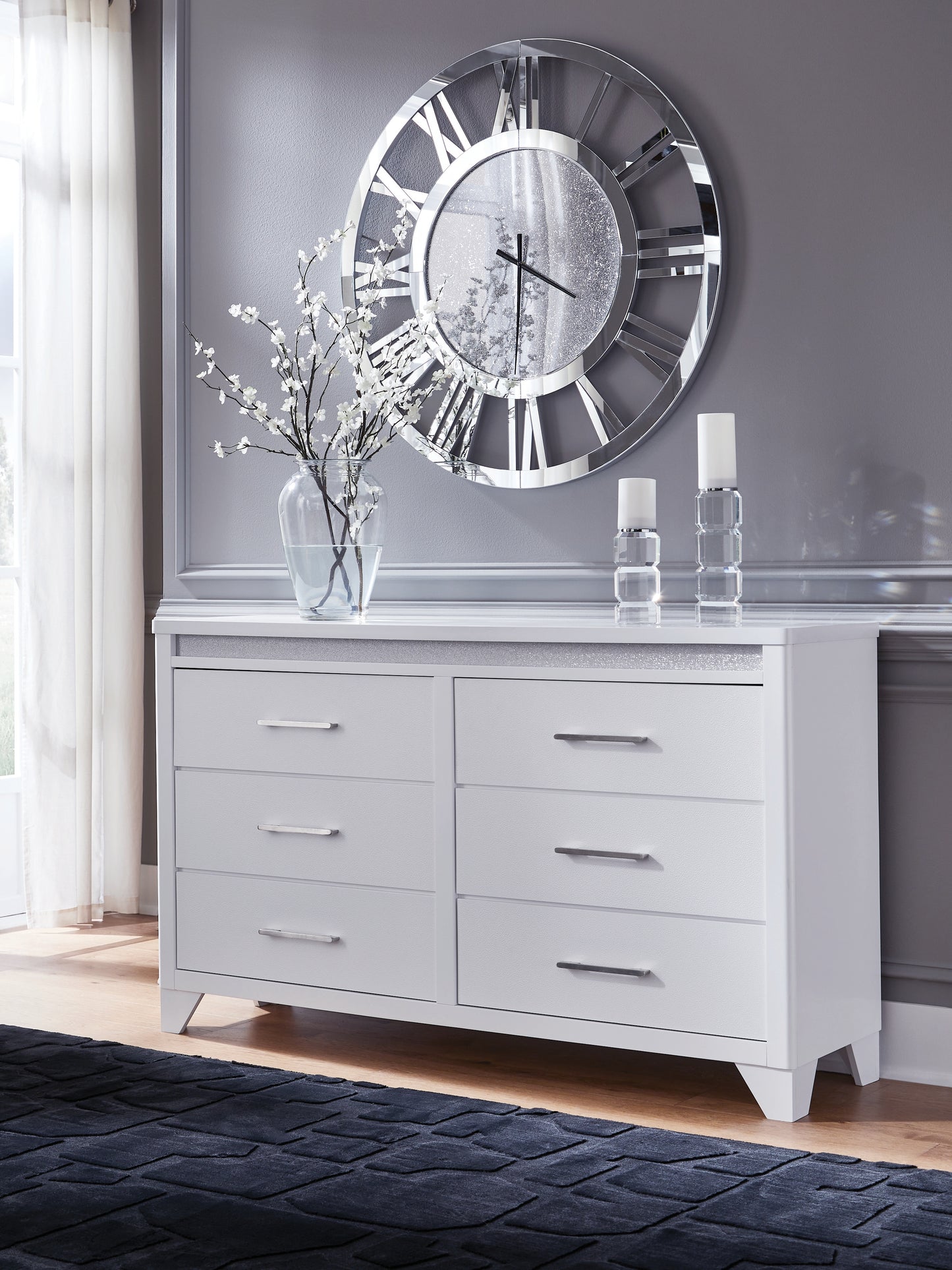 The Furniture Outlets - Ashley Furniture - Jarlee Bedroom - Dresser / White - PCB392-31