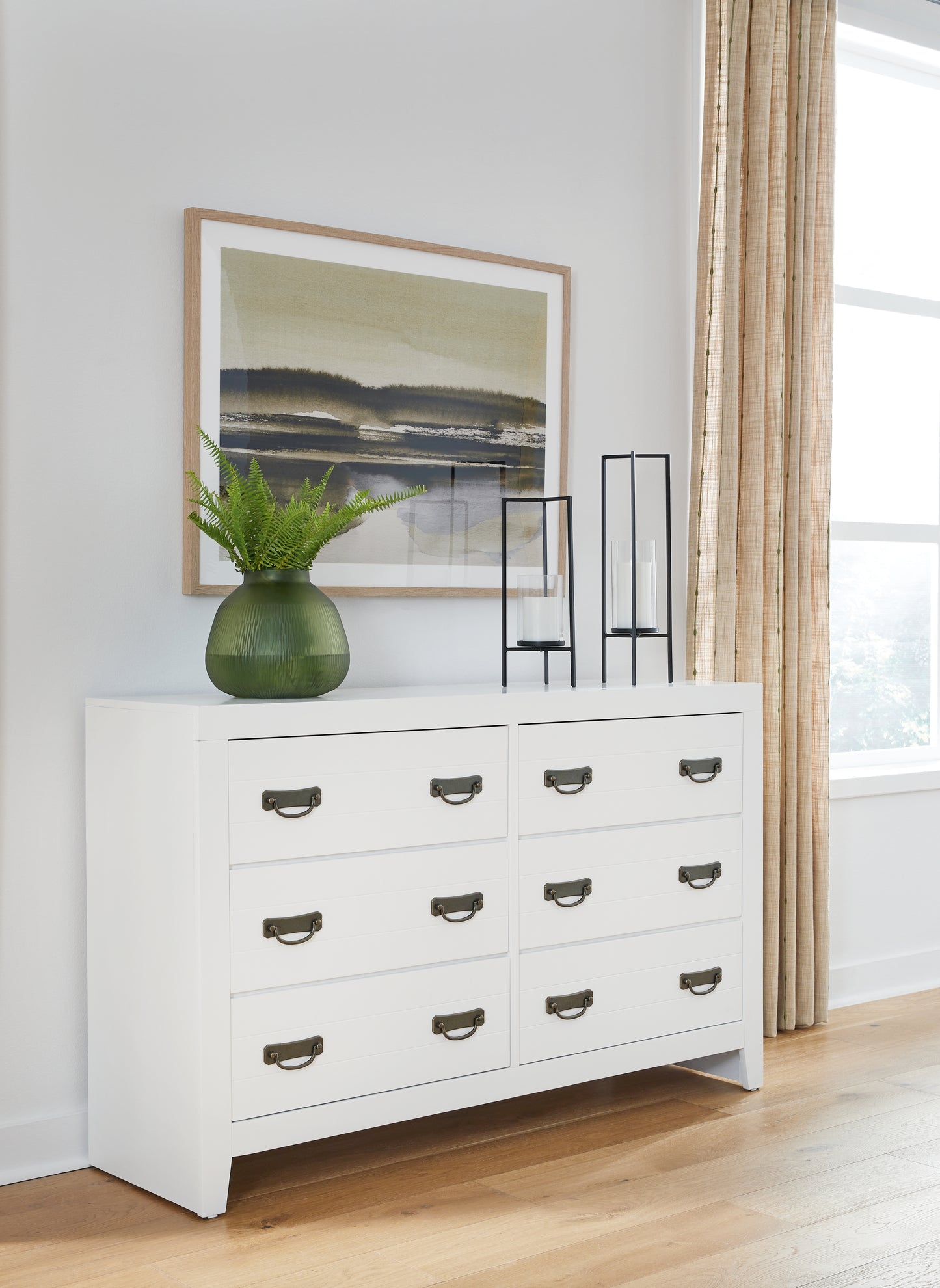 The Furniture Outlets - Ashley Furniture - Binterglen Bedroom - California King Panel Bed / White - B427B9