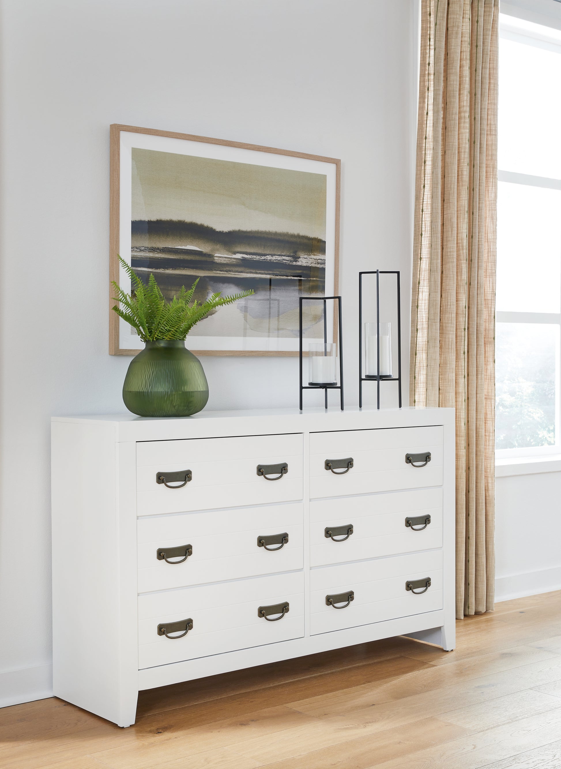The Furniture Outlets - Ashley Furniture - Binterglen Bedroom - California King Panel Bed / White - B427B9