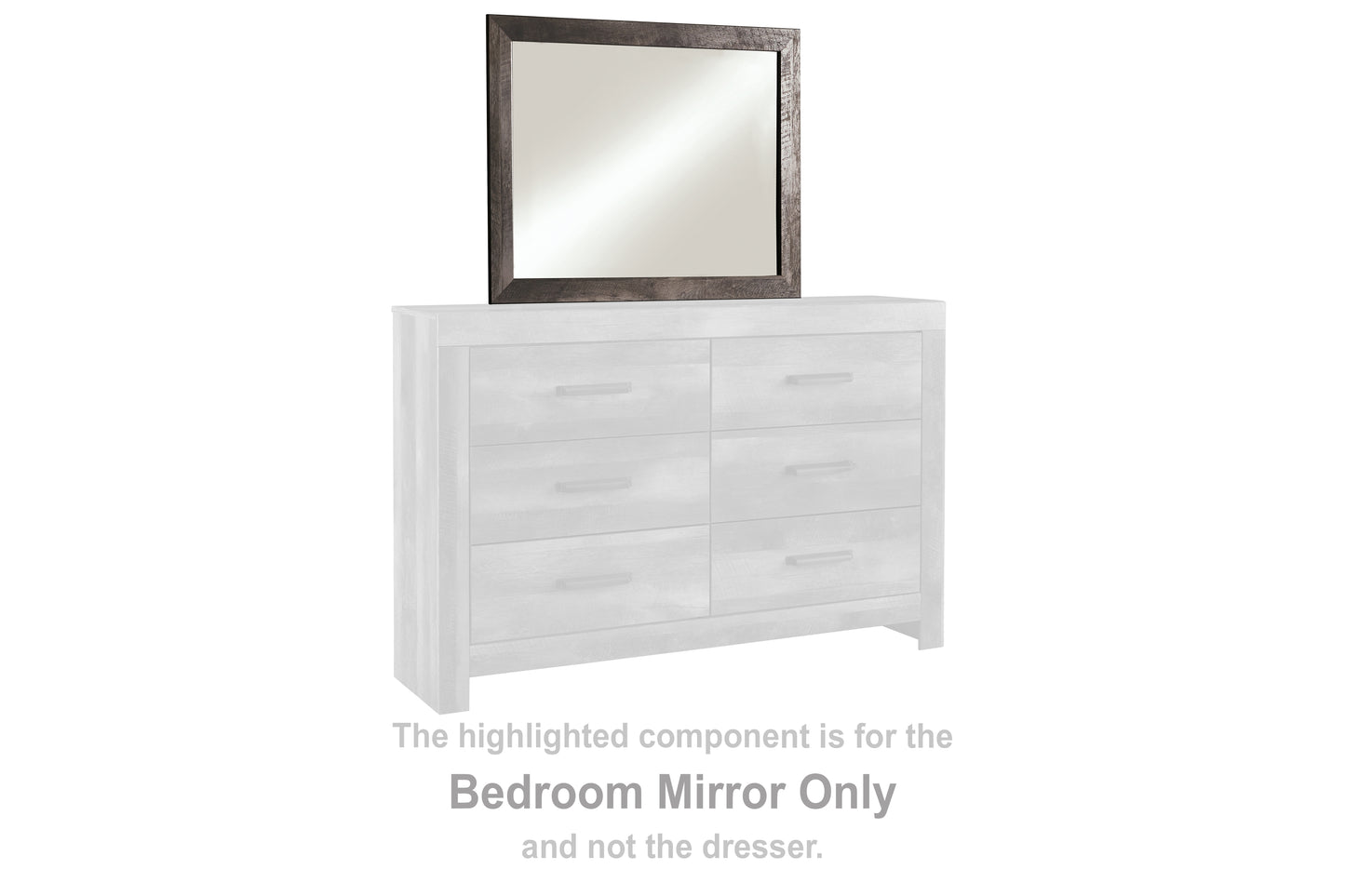 The Furniture Outlets - Ashley Furniture - Wynnlow Bedroom - Bedroom Mirror / Gray - B440-36