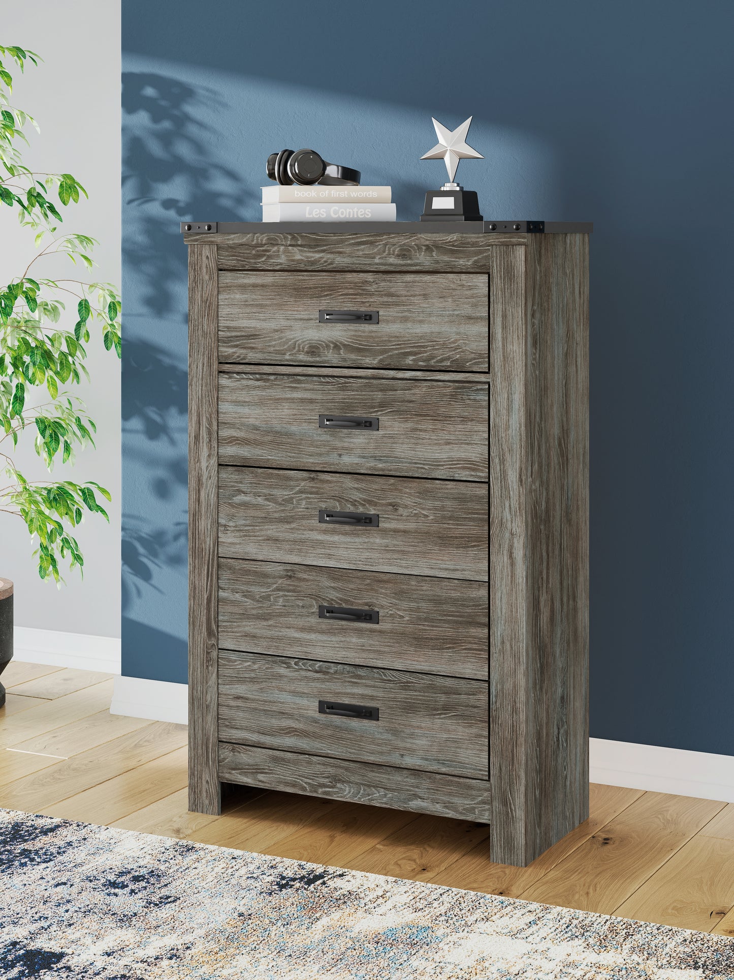 The Furniture Outlets - Ashley Furniture - Frandern Bedroom - Twin over Twin Loft Bed / Gray - B4480B13