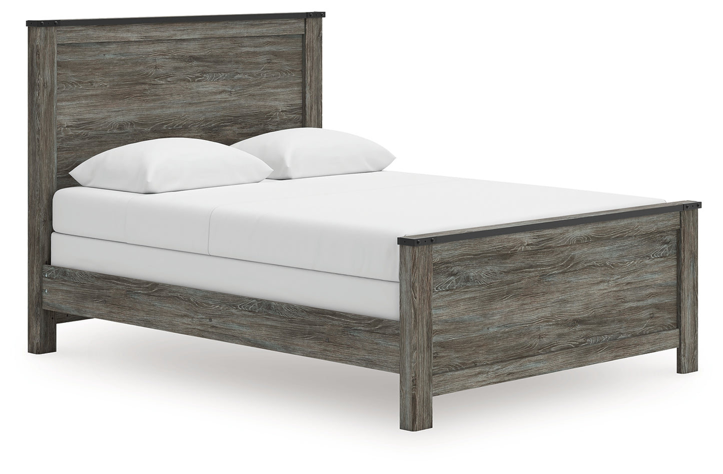 The Furniture Outlets - Ashley Furniture - Frandern Bedroom - Queen Panel Bed / Black/Gray - B4480B21