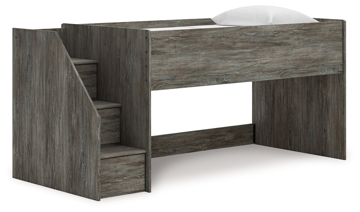 The Furniture Outlets - Ashley Furniture - Frandern Bedroom - Twin Loft Bed / Gray - B4480B12