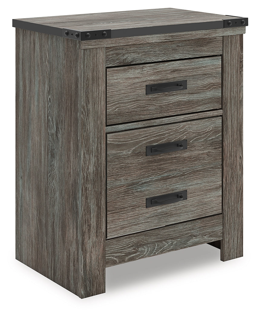 The Furniture Outlets - Ashley Furniture - Frandern Bedroom - Two Drawer Night Stand / Gray - B4480-92