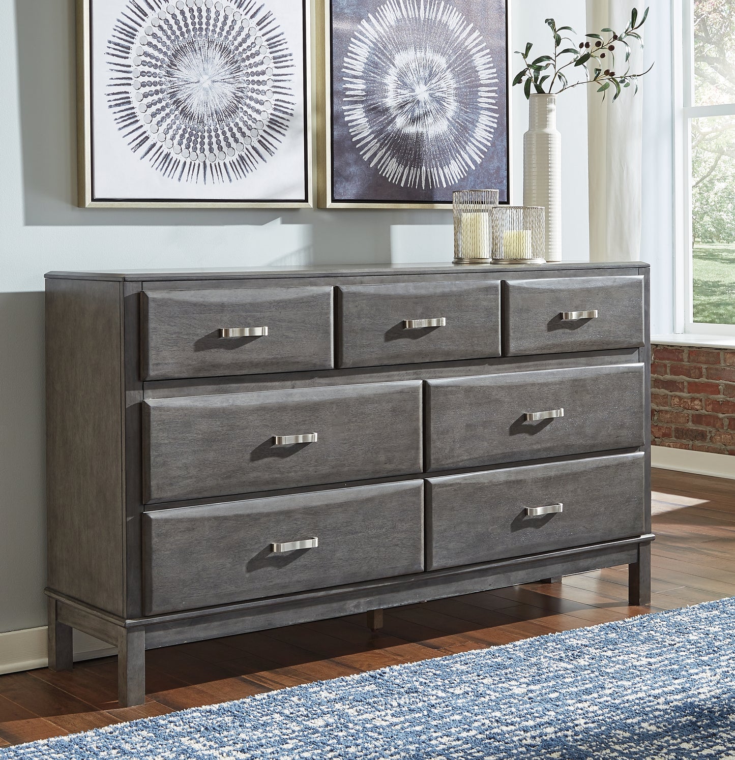 The Furniture Outlets - Ashley Furniture - Caitbrook Bedroom - Dresser / Gray - B476-31