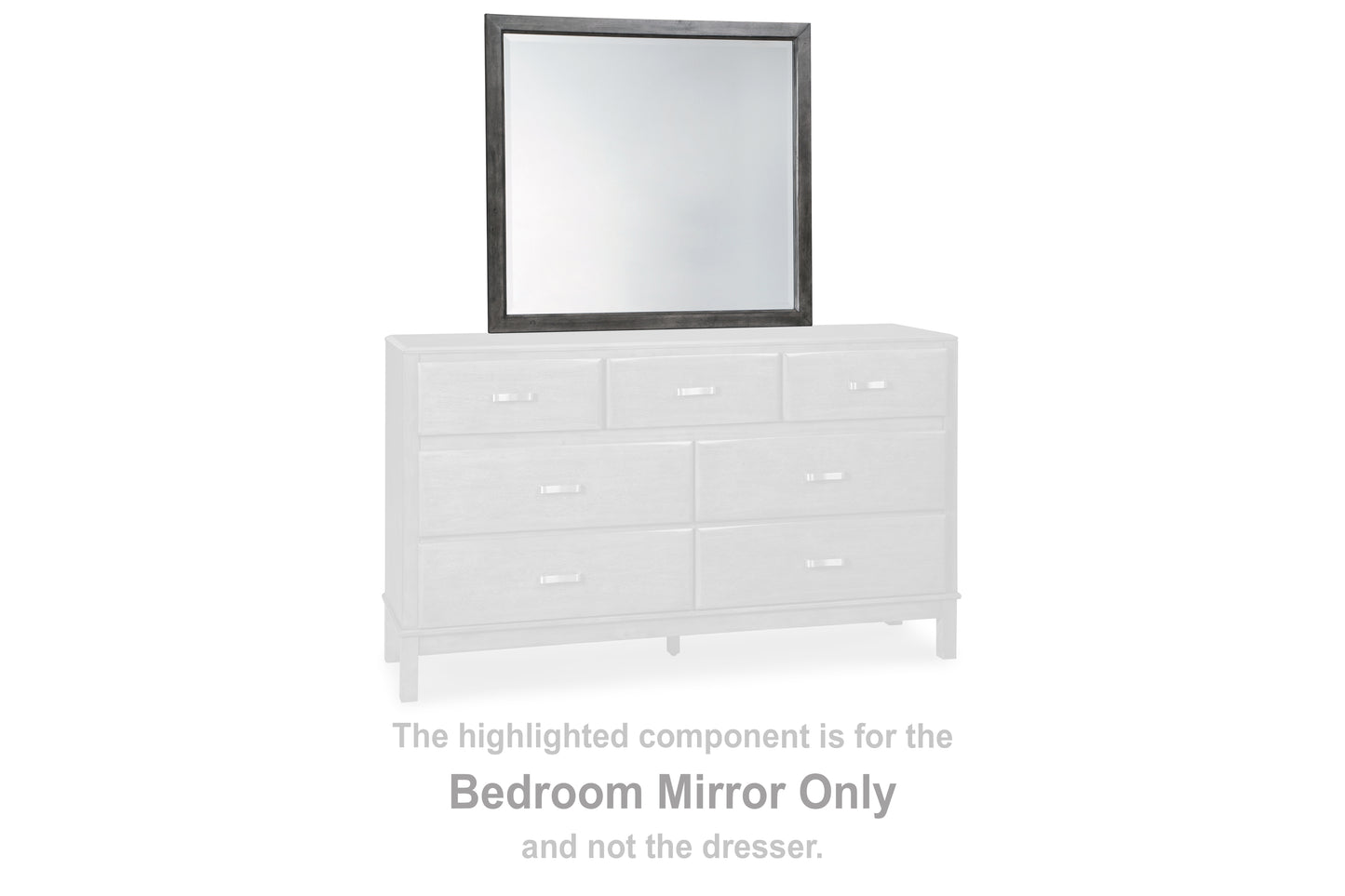 The Furniture Outlets - Ashley Furniture - Caitbrook Bedroom - Bedroom Mirror / Gray - B476-36