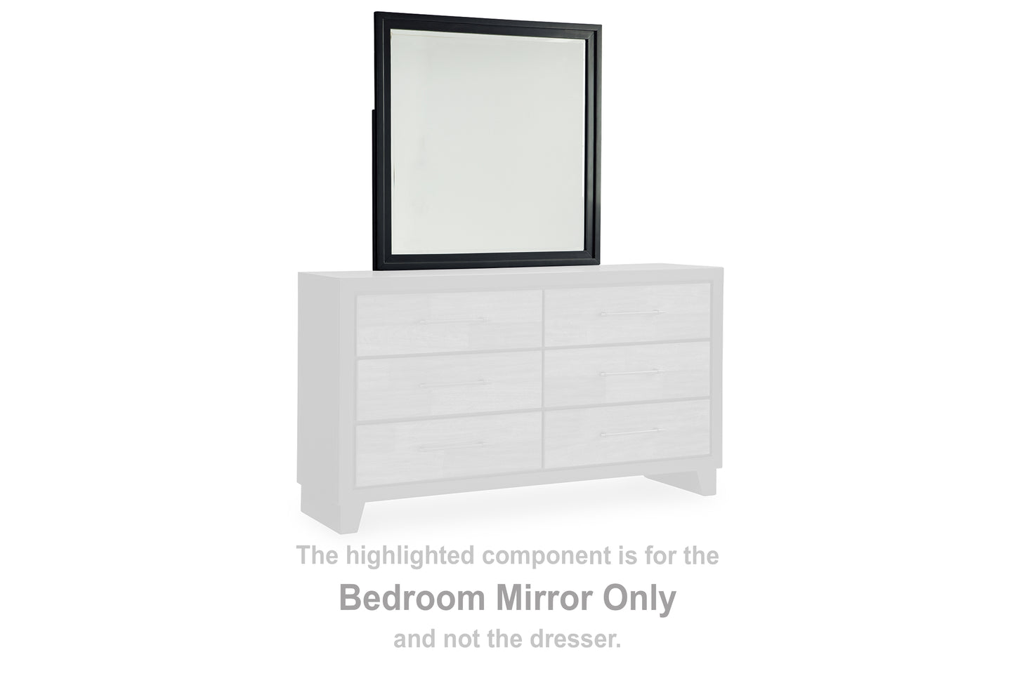 The Furniture Outlets - Ashley Furniture - Kraeburn Bedroom - Bedroom Mirror / Brown/Black - B496-36