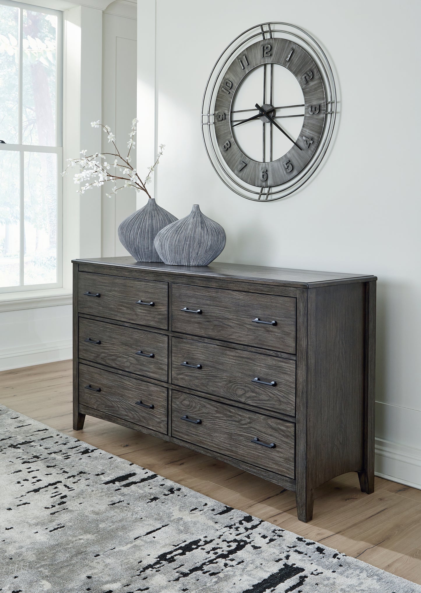The Furniture Outlets - Ashley Furniture - Montillan Bedroom - Dresser / Grayish Brown - B651-31