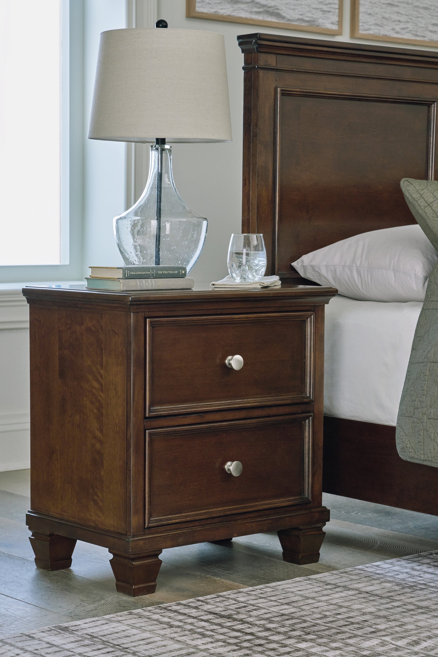 The Furniture Outlets - Ashley Furniture - Danabrin Bedroom - Two Drawer Night Stand / Brown - B685-92