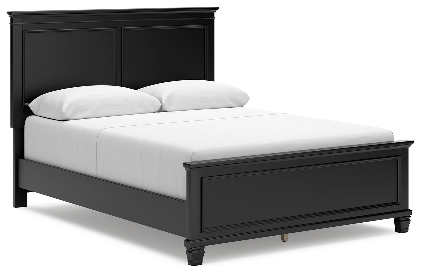 The Furniture Outlets - Ashley Furniture - Lanolee Bedroom - Queen Panel Bed / Black - B687B6