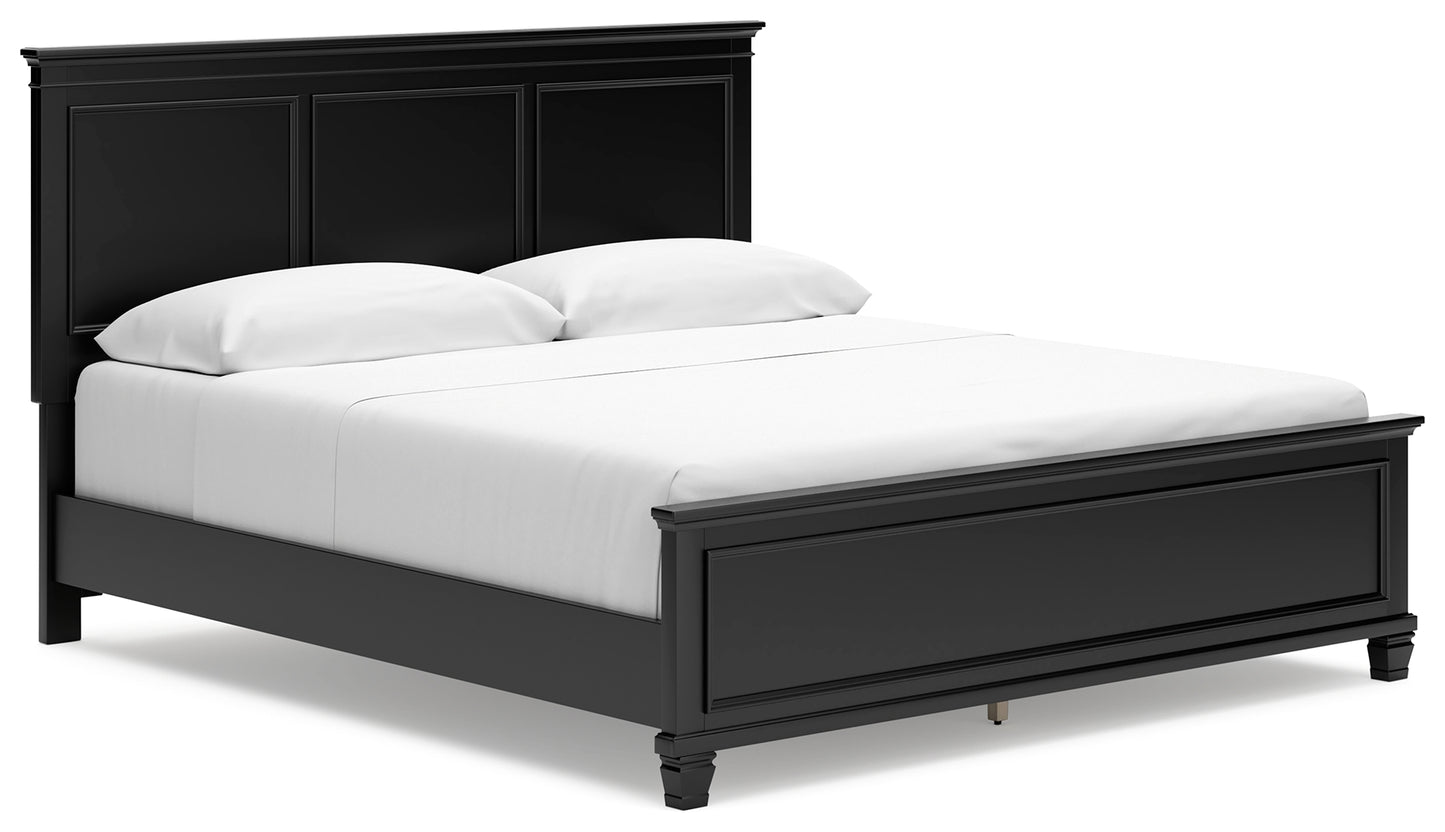 The Furniture Outlets - Ashley Furniture - Lanolee Bedroom - California King Panel Bed / Black - B687B9