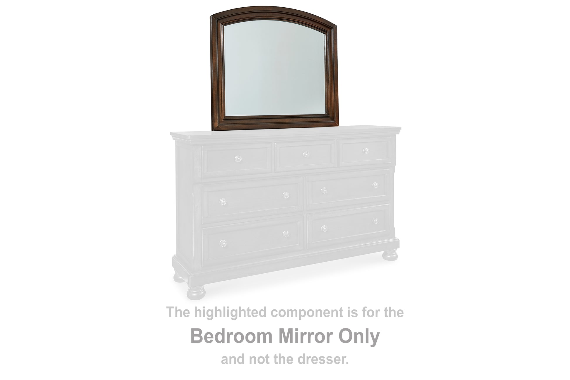 The Furniture Outlets - Ashley Furniture - Porter Bedroom - Bedroom Mirror / Rustic Brown - B697-36