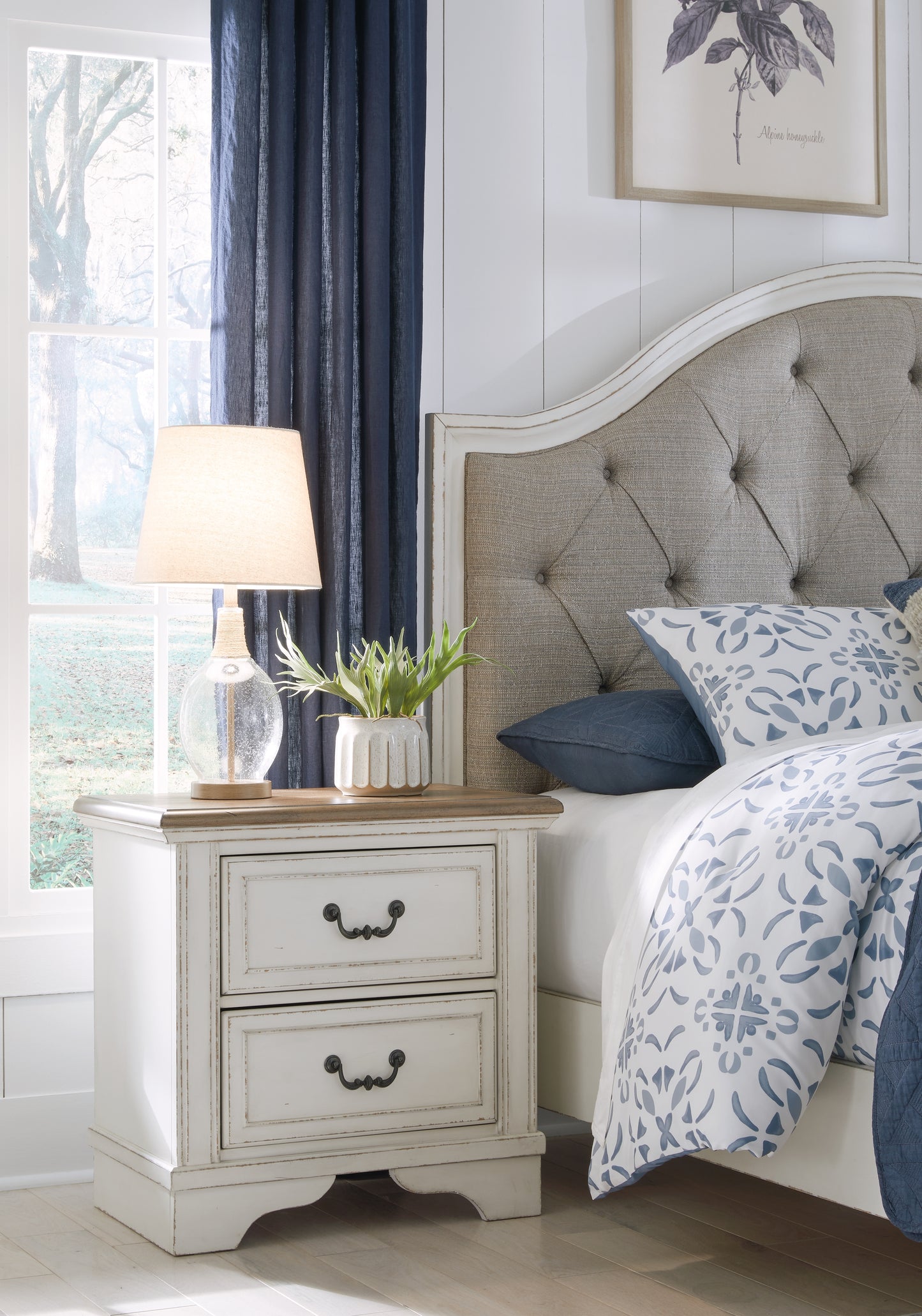 The Furniture Outlets - Ashley Furniture - Blendon Bedroom - Two Drawer Night Stand / Two-tone - B747-92