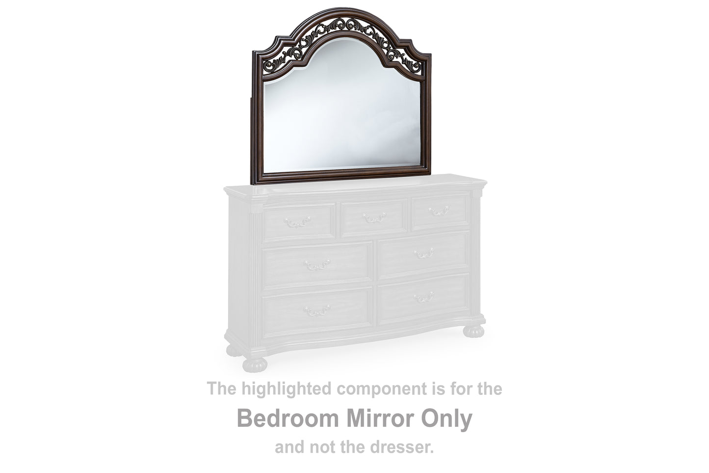 The Furniture Outlets - Ashley Furniture - Lavinton Bedroom - Bedroom Mirror / Brown - B764-36
