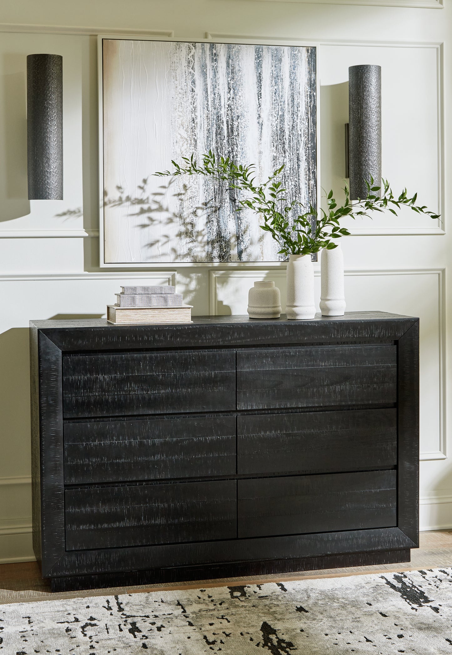 The Furniture Outlets - Ashley Furniture - Londer Bedroom - Dresser / Black - B768-31