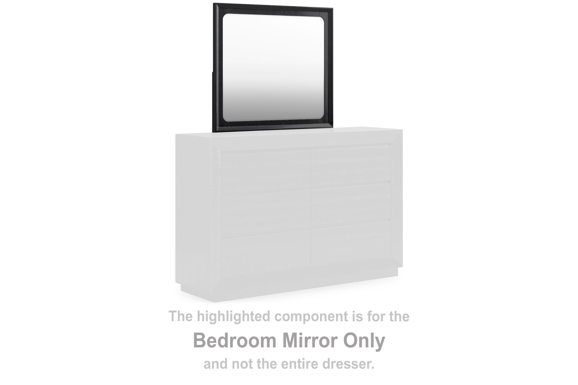 The Furniture Outlets - Ashley Furniture - Londer Bedroom - Bedroom Mirror / Black - B768-36