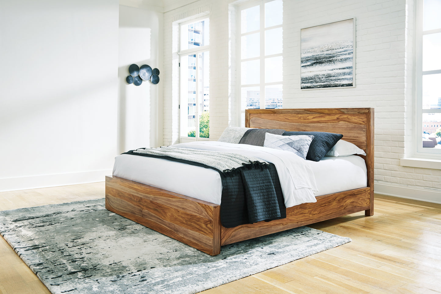 The Furniture Outlets - Ashley Furniture - Dressonni Bedroom - California King Panel Bed / Brown - B790B5